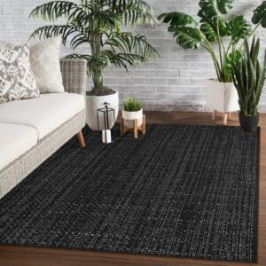 seavish outdoor rug 4x6 area rug washable kitchen rug black and white striped rug cotton rugs farmhouse decor reversible laundry room mat small accent throw rugs patio rug front porch mat