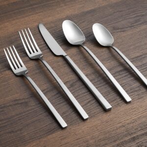 Cambridge Damaris 20-Piece Flatware Set, Service for 4, 0, SILVER SATIN