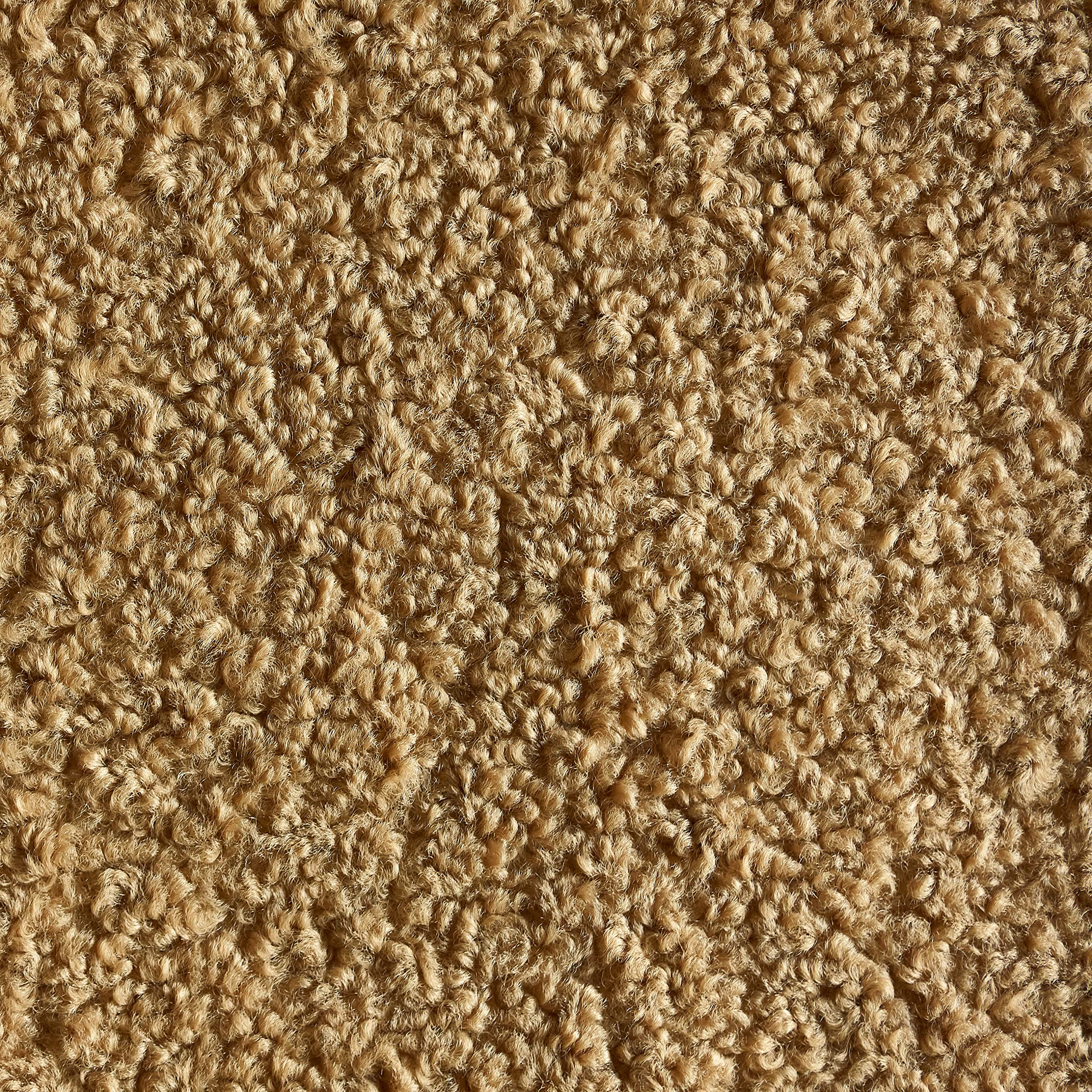 55" Wide Boucle Upholstery Plush Chenille Fabric Latte Color by The Yard