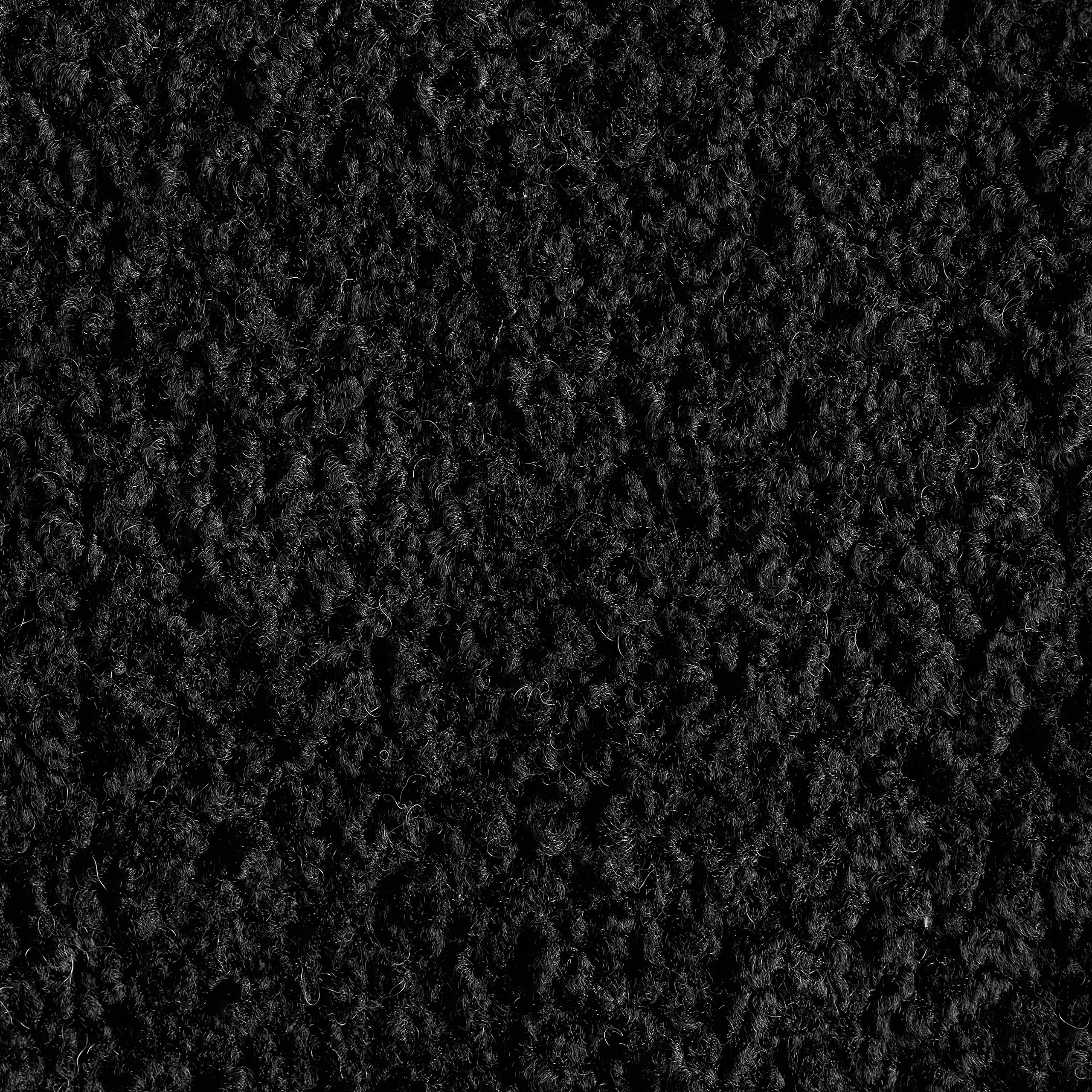 55" Wide Boucle Upholstery Plush Chenille Fabric Black Color by The Yard