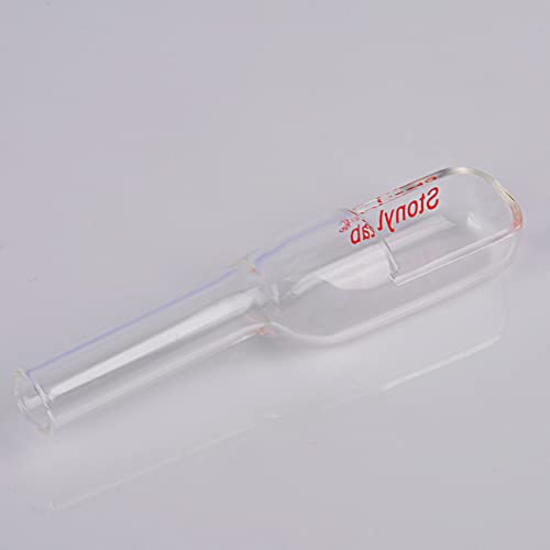 stonylab Glass Weighing Funnel, Borosilicate Glass Weighing Funnel Transfer Funnel with Pouring Neck for Sample Transfer Laboratory Research