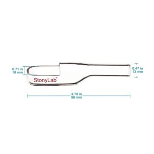 stonylab Glass Weighing Funnel, Borosilicate Glass Weighing Funnel Transfer Funnel with Pouring Neck for Sample Transfer Laboratory Research