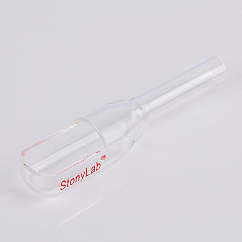 stonylab Glass Weighing Funnel, Borosilicate Glass Weighing Funnel Transfer Funnel with Pouring Neck for Sample Transfer Laboratory Research