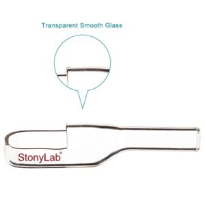 stonylab Glass Weighing Funnel, Borosilicate Glass Weighing Funnel Transfer Funnel with Pouring Neck for Sample Transfer Laboratory Research