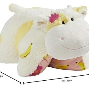 Pillow Pets Sweet Scented Banana Cow Stuffed Animal Plush Toy, White