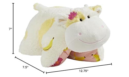 Pillow Pets Sweet Scented Banana Cow Stuffed Animal Plush Toy, White