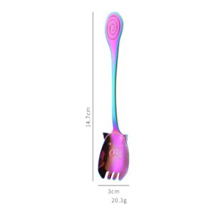 Cabilock 7pcs 304 Child Spoon Fork Fruit