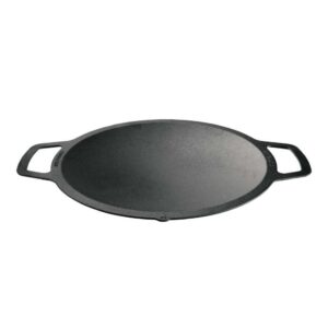 solo stove large cast iron wok top, stir fry pan, cooktop for bonfire and yukon fire pit, fireplace accessory, cooking surface: 18", depth: 2.5", weight: 12.5 lbs