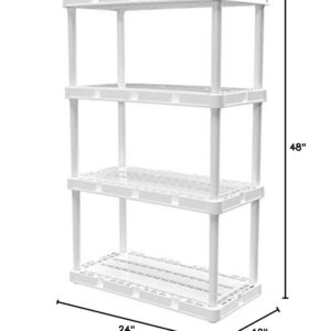 Knect-A-Shelf 48 x 24 x 12 in. Resin Shelving Unit