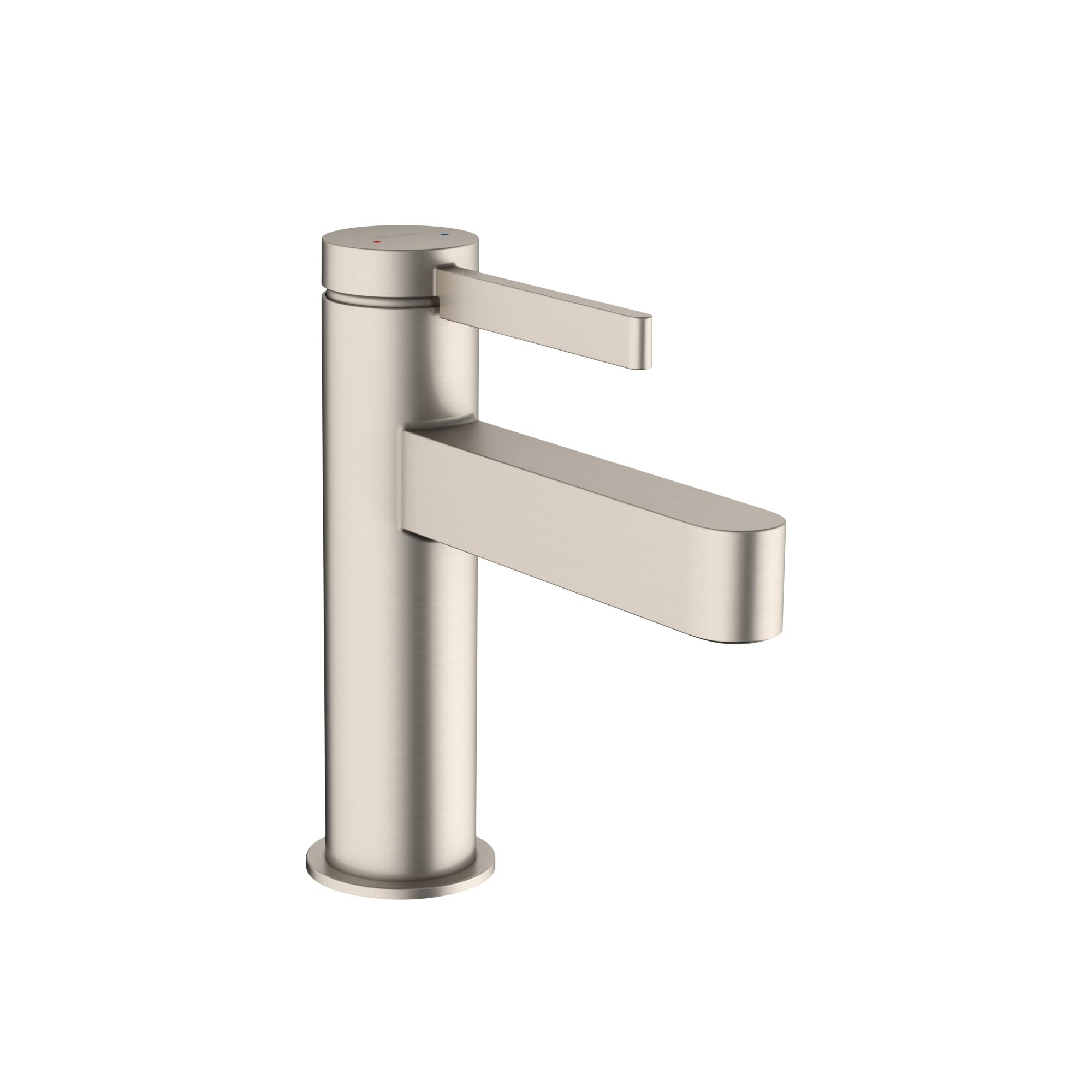 hansgrohe Finoris Modern 1-Handle 1-Hole 6-inch Tall Bathroom Sink Faucet in Brushed Nickel, 76010821