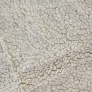 DAVID TEXTILES Solid Cream Berber Sherpa Fleece Fabric by The Yard, Multi