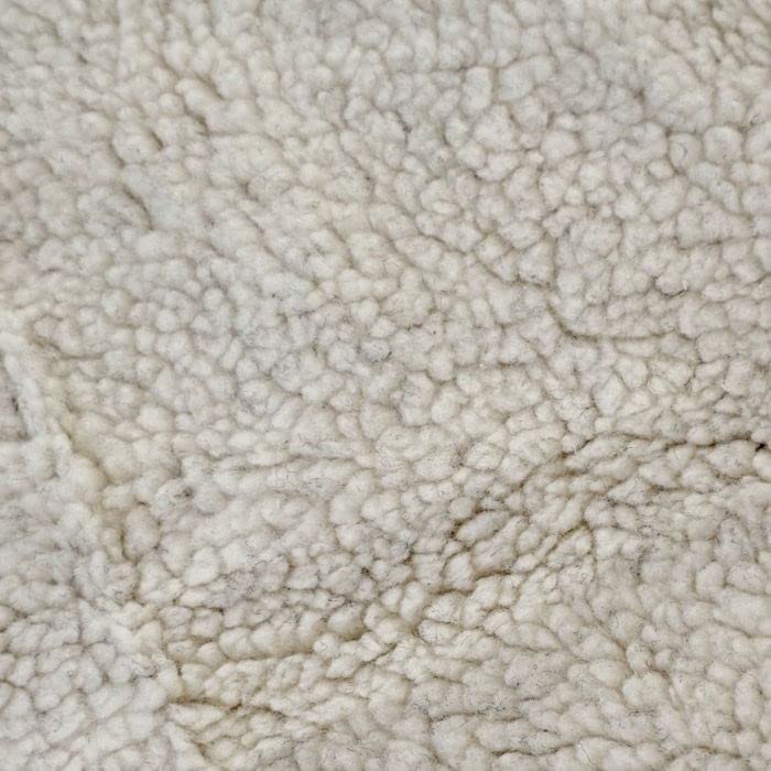 DAVID TEXTILES Solid Cream Berber Sherpa Fleece Fabric by The Yard, Multi