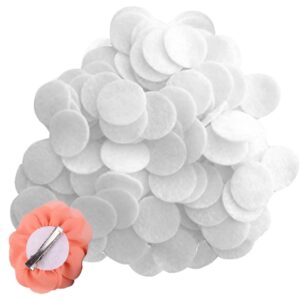 1000PCS Felt Circles 1 Inch White Round Shapes Craft Fabric Felt Pads for DIY Projects & Crafts Sewing Glue Make Hair Accessories Scentsy Wax Samples