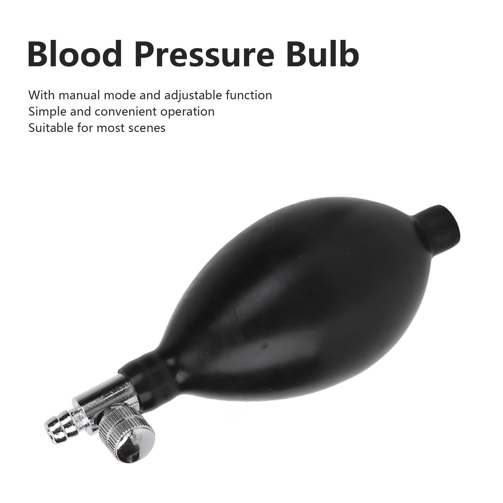 Pressure Latex Bulb, Replacement Inflation Bulb Pump Hand Squeeze Sphygmomanometer Bulb for Manual Inflation of Sphygmomanometer - Works with BP Cuff and Cervical Inflatable