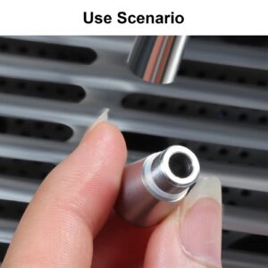 Coffee Machine Steam Nozzle Replacement, 3 Holes 304 Stainless Steel Steam Nozzle Tip, Coffee Machine Accessory Milk Foam Nozzle for Coffee Shops Restaurants Cafe(4 holes)