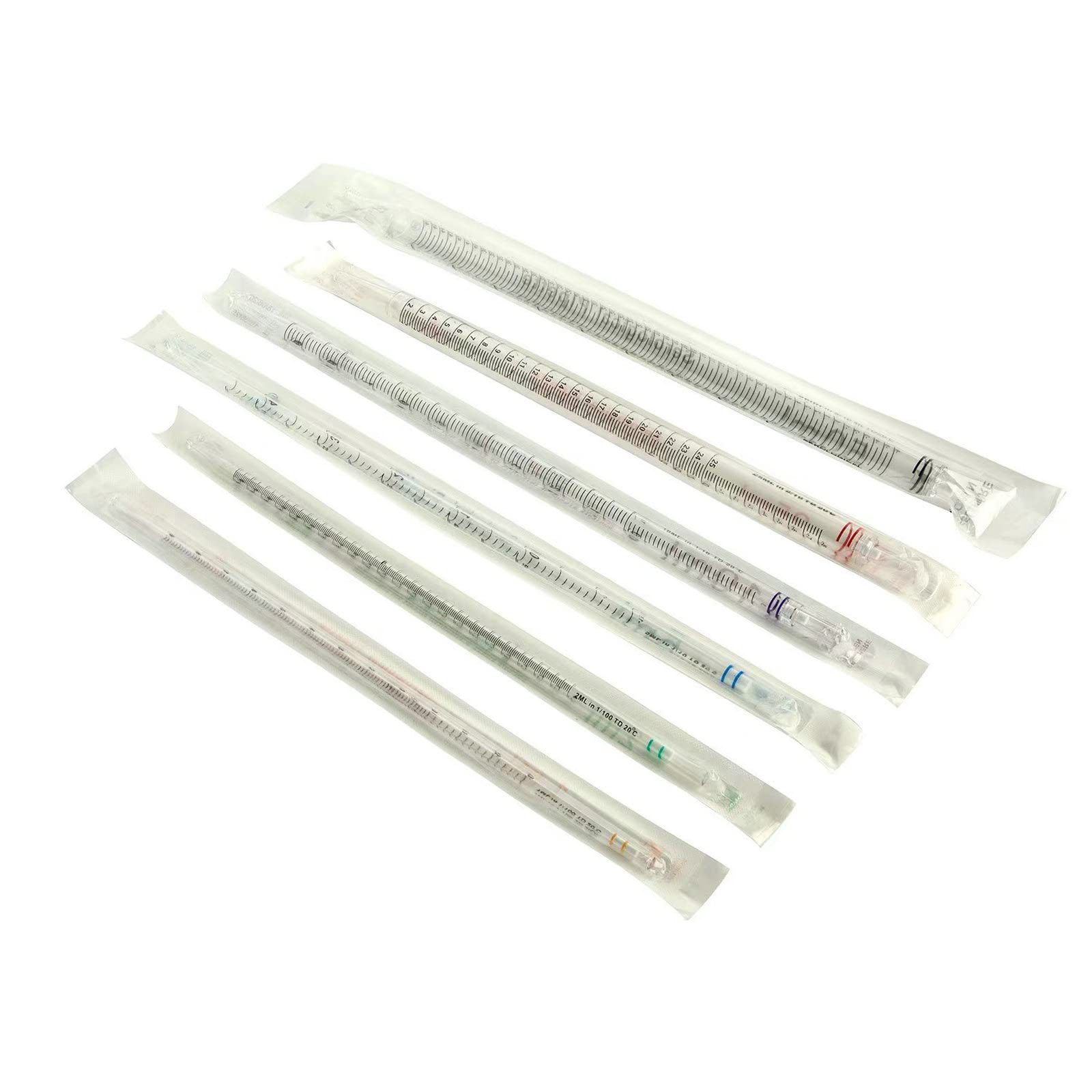 10ml Serological Pipette - Orange Striped, Individually Wrapped(Case of 50)