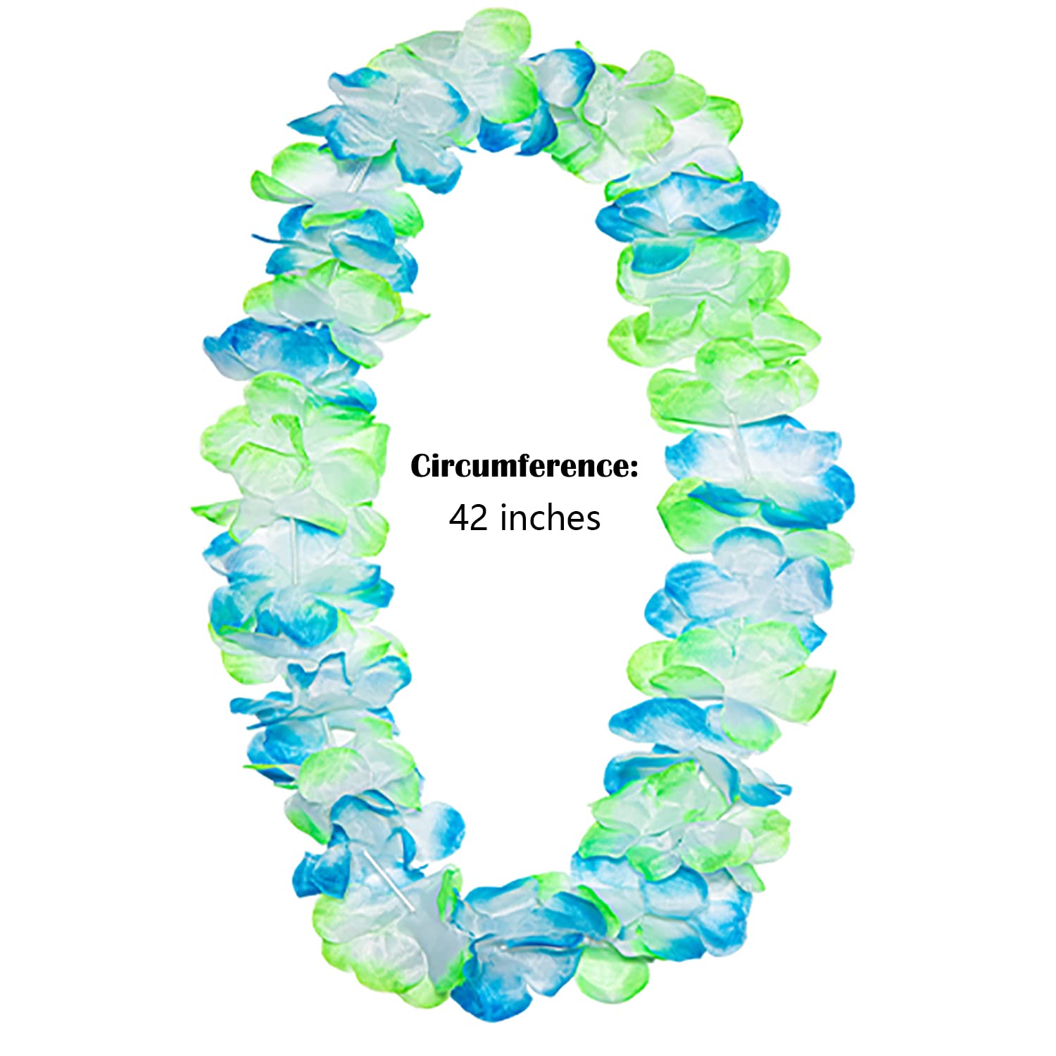 FreshDear 12 Counts Hawaiian Leis Bulk,leis for luau party,hawaiian leis for adults,beach party favors for adults,Summer Beach Vacation,Theme Party Decorations