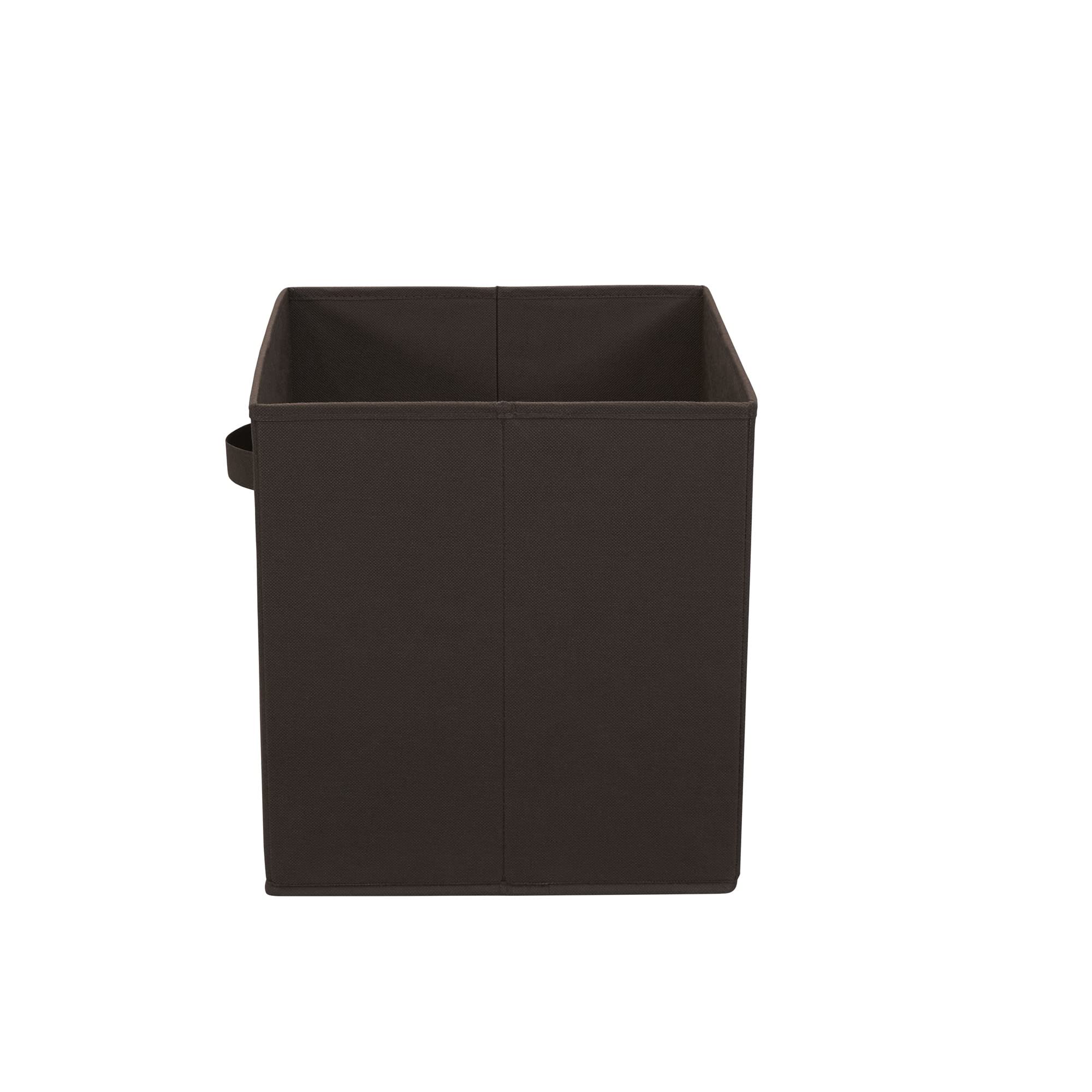 Household Essentials, Chocolate Brown 2 Pack Open Storage Bins with Dual Handles, 13 x 12 x 13