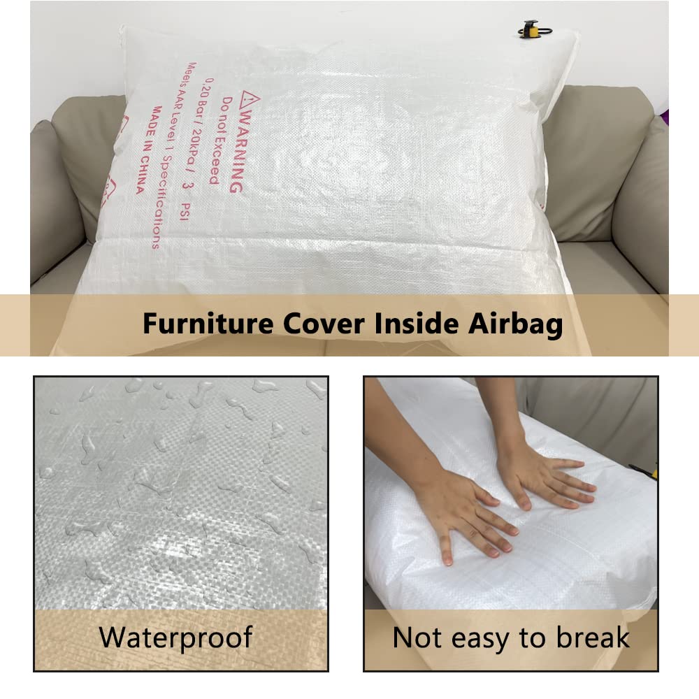 Patio Furniture Cover Airbag - Waterproof Inflatable Bag Swing Seat Inside Inflation Bag for Creating Dome Shaped Surface Under Cover (36" L x 47" W)