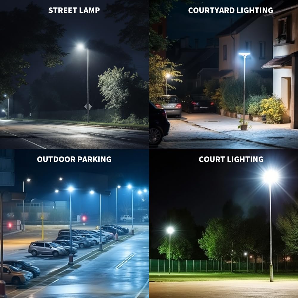 300W LED Parking Lot Lights Adjustable Slip Fitter,3 Pack 39000LM 5000K Outdoor Lighting with Dusk to Dawn Photocell,IP65 Waterproof LED Street Pole Light,110-277V for Commercial Lighting ETL Listed