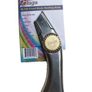 Zeluga 19-331 Fixed Blade Roofing Knife and 100 Pc. Utility Hook Blade Value Pack