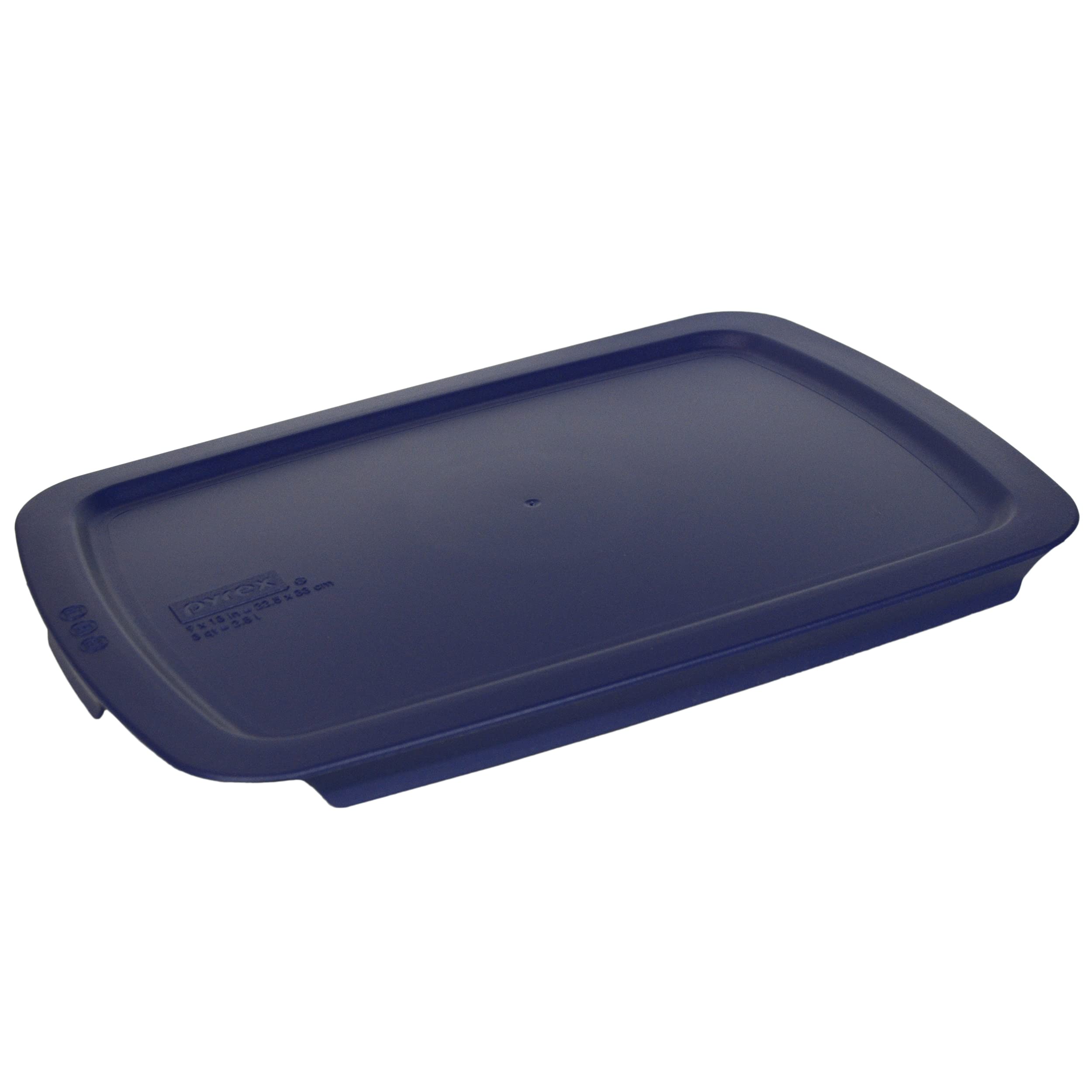 Pyrex (1) C-233 3qt Easy Grab Glass Baking Dish & (1) C-233-PC 3qt Blue Easy Grab Lid