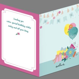 Hallmark Paper Wonder Pop Up Birthday Card (Floral Birthday Cake)