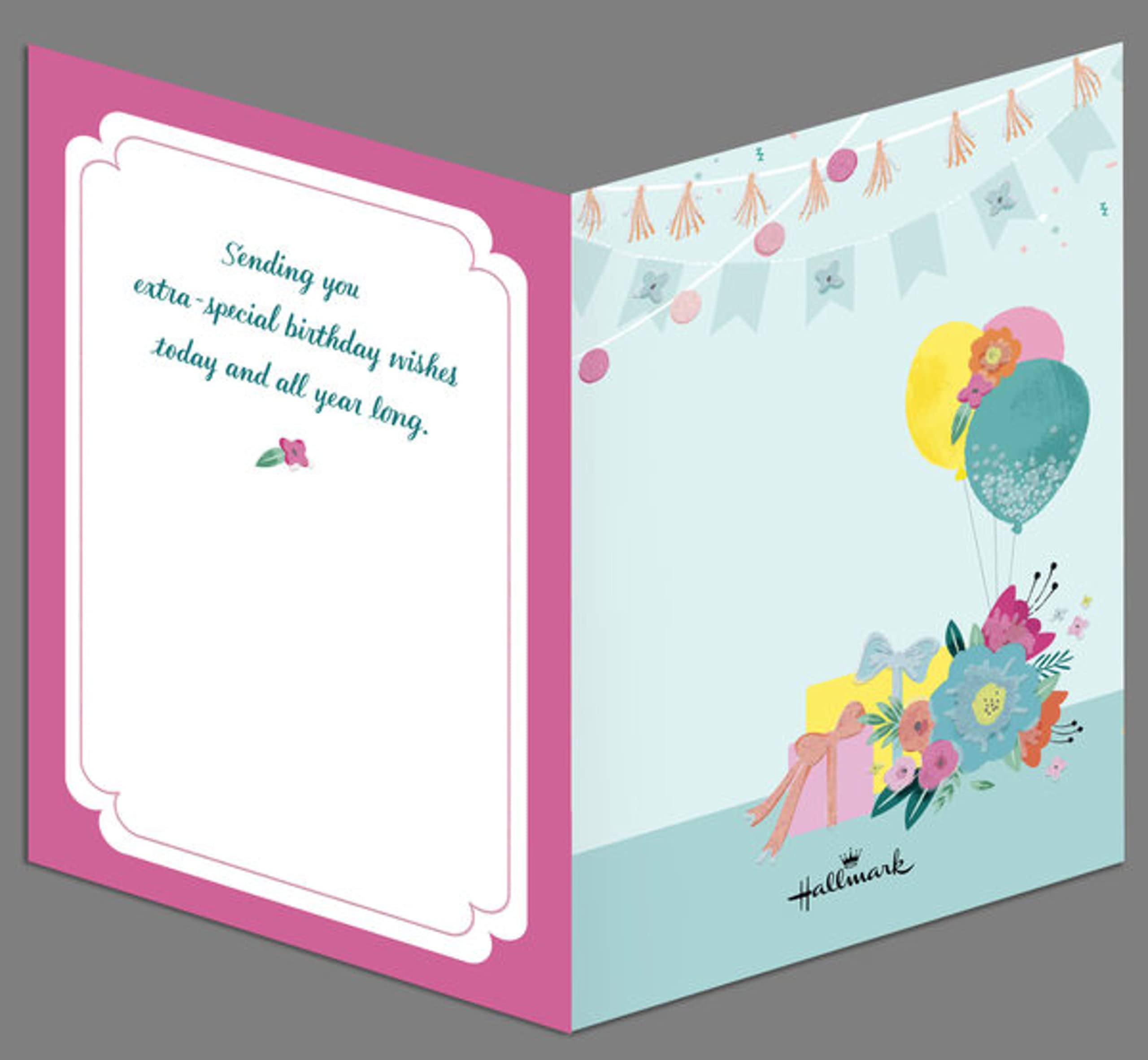 Hallmark Paper Wonder Pop Up Birthday Card (Floral Birthday Cake)