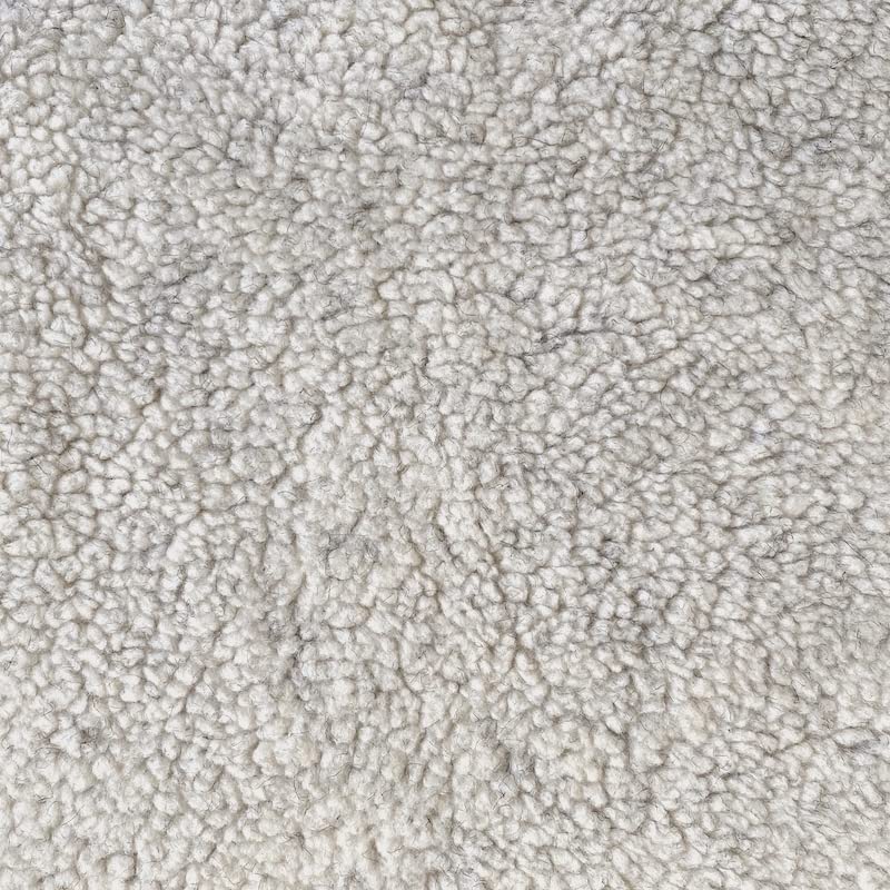 DAVID TEXTILES Solid Cream Berber Sherpa Fleece Fabric by The Yard, Multi