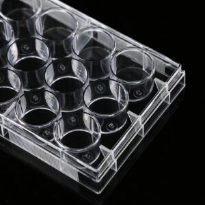 12-Well Tissue Culture Plate - Individually Wrapped， with Lid，Flat Bottom Wells（Pack of 10）