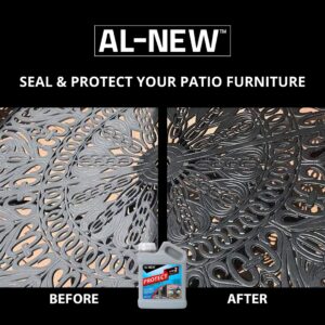 AL-NEW Step 2 Protect | Restoration Solution for Outdoor Patio Furniture, Garage Doors, Window Frames, Exterior Lights & Fencing (16 Ounce)