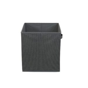 Household Essentials, Black Cobblestone 2 Pack Open Storage Bins with Dual Handles, 13 x 12 x 13