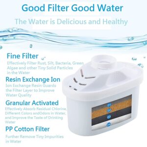 OWIARA Standard Water Filter, Standard Replacement Filters for Pitchers and Dispensers, BPA Free, 1 Count