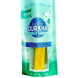 Durkha Himalayan Cheese Chews for Dogs | Natural Long Lasting Dog Chew Made from Yak or and Cow Milk | Great for Aggressive Chewers | Does Not Stain Carpets or Furniture. (3 Pack)