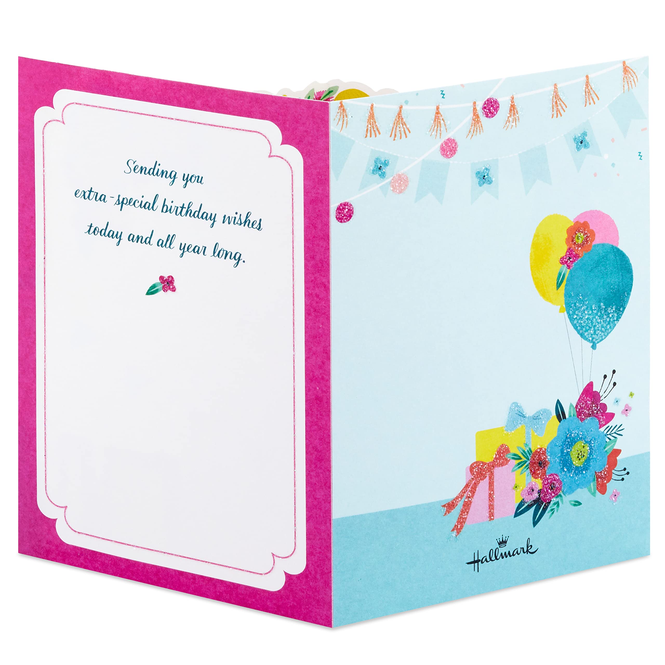 Hallmark Paper Wonder Pop Up Birthday Card (Floral Birthday Cake)