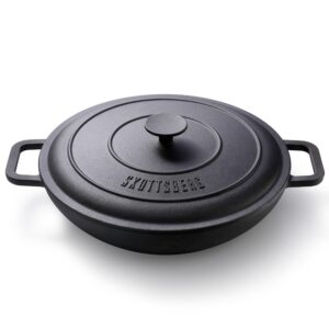 skottsberg cast iron pot 31.5 cm pre-baked non-stick effect