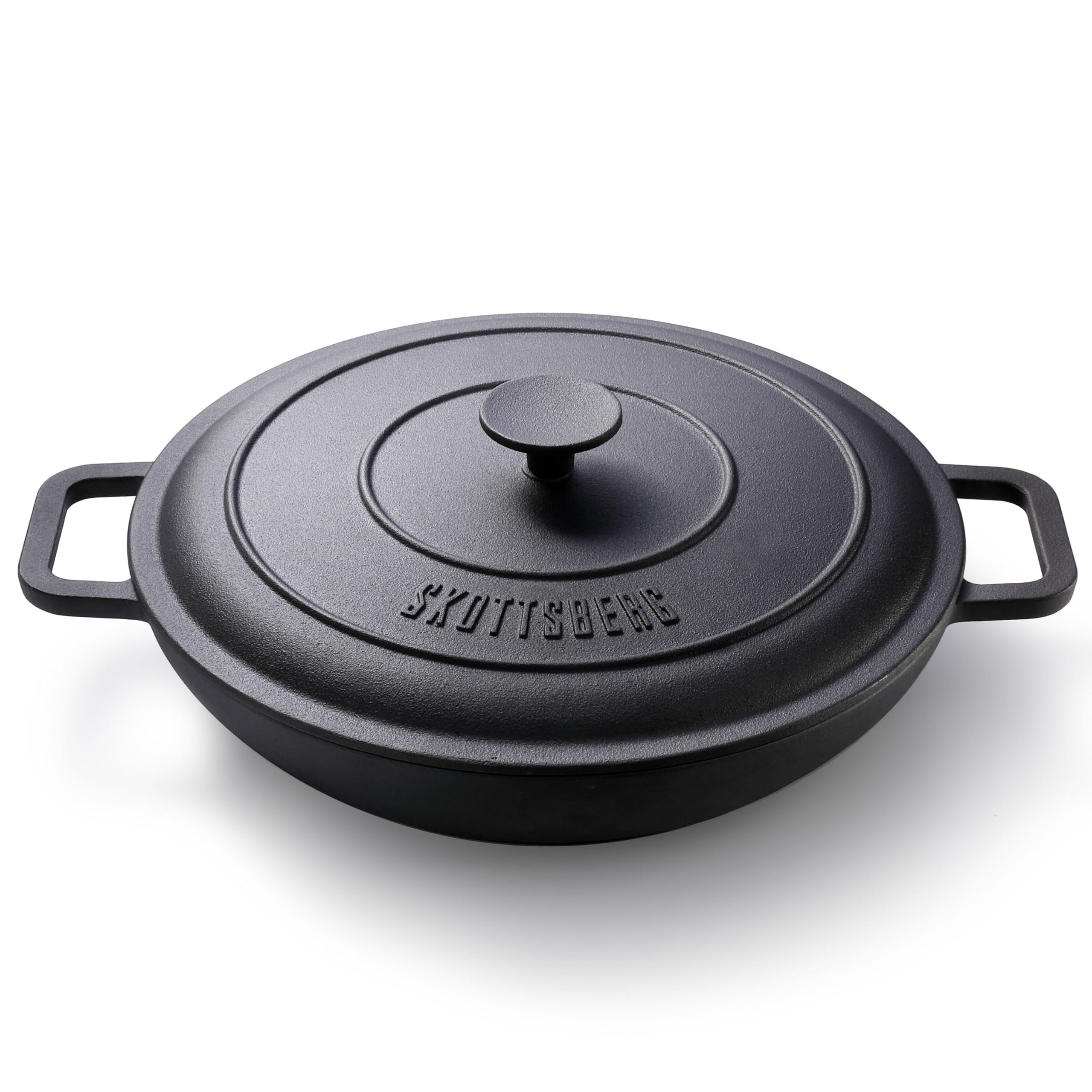 Skottsberg cast iron pot 31.5 cm pre-baked non-stick effect