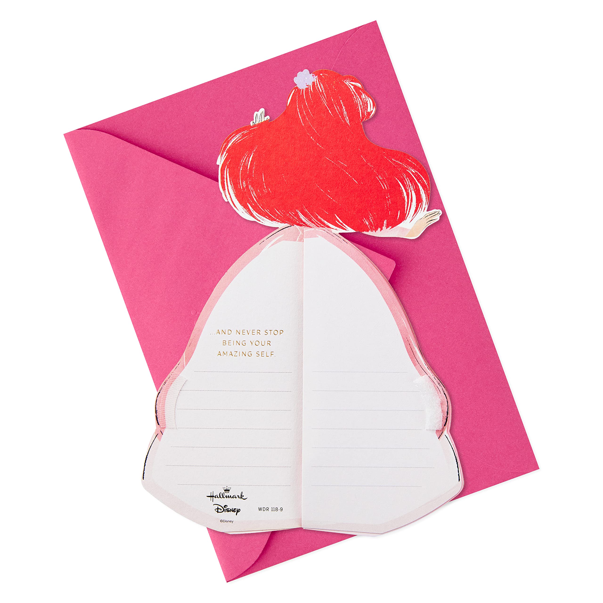 Hallmark Paper Wonder Disney Princess Pop Up Birthday Card (The Little Mermaid, Honeycomb Ariel) for Birthdays, Encouragement, All Occasions