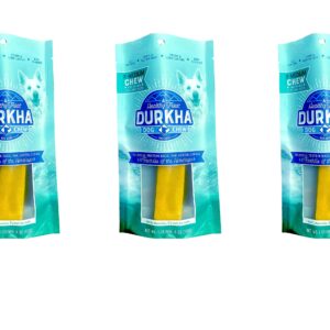 Durkha Himalayan Cheese Chews for Dogs | Natural Long Lasting Dog Chew Made from Yak or and Cow Milk | Great for Aggressive Chewers | Does Not Stain Carpets or Furniture. (3 Pack)