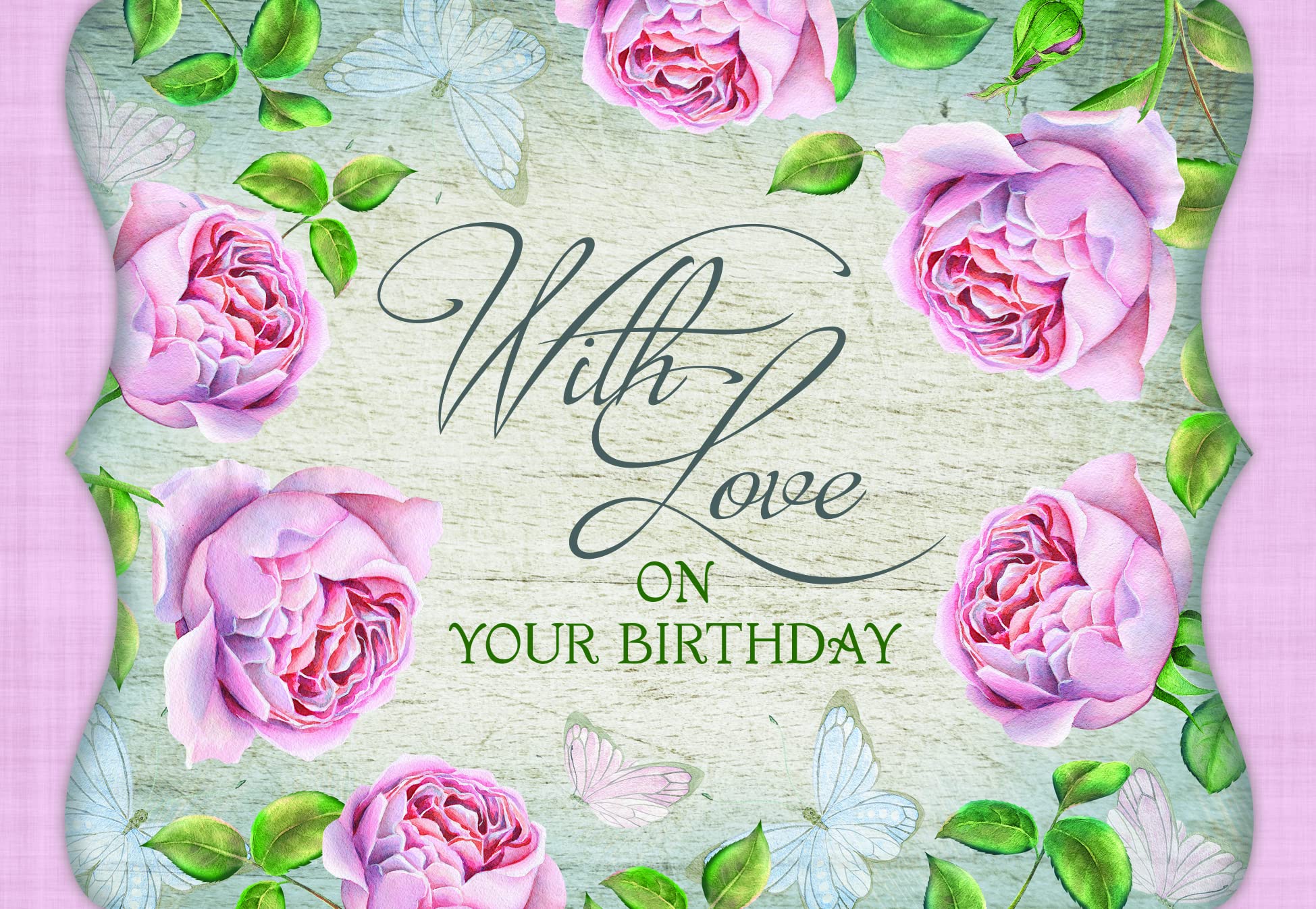 "Birthday Bouquet" - Birthday Greeting Cards - KJV Scripture - (Box of 12)