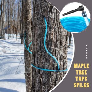 Maple Syrup Taps Vacuum Tubing Lines Maple Syrup Tree Tapping Tubing Line Syrup Collection Tubes with 10 Pieces Maple Tree Taps Plastic Maple Syrup Taps for Maple Birch Syrup Supplies (20 Feet)