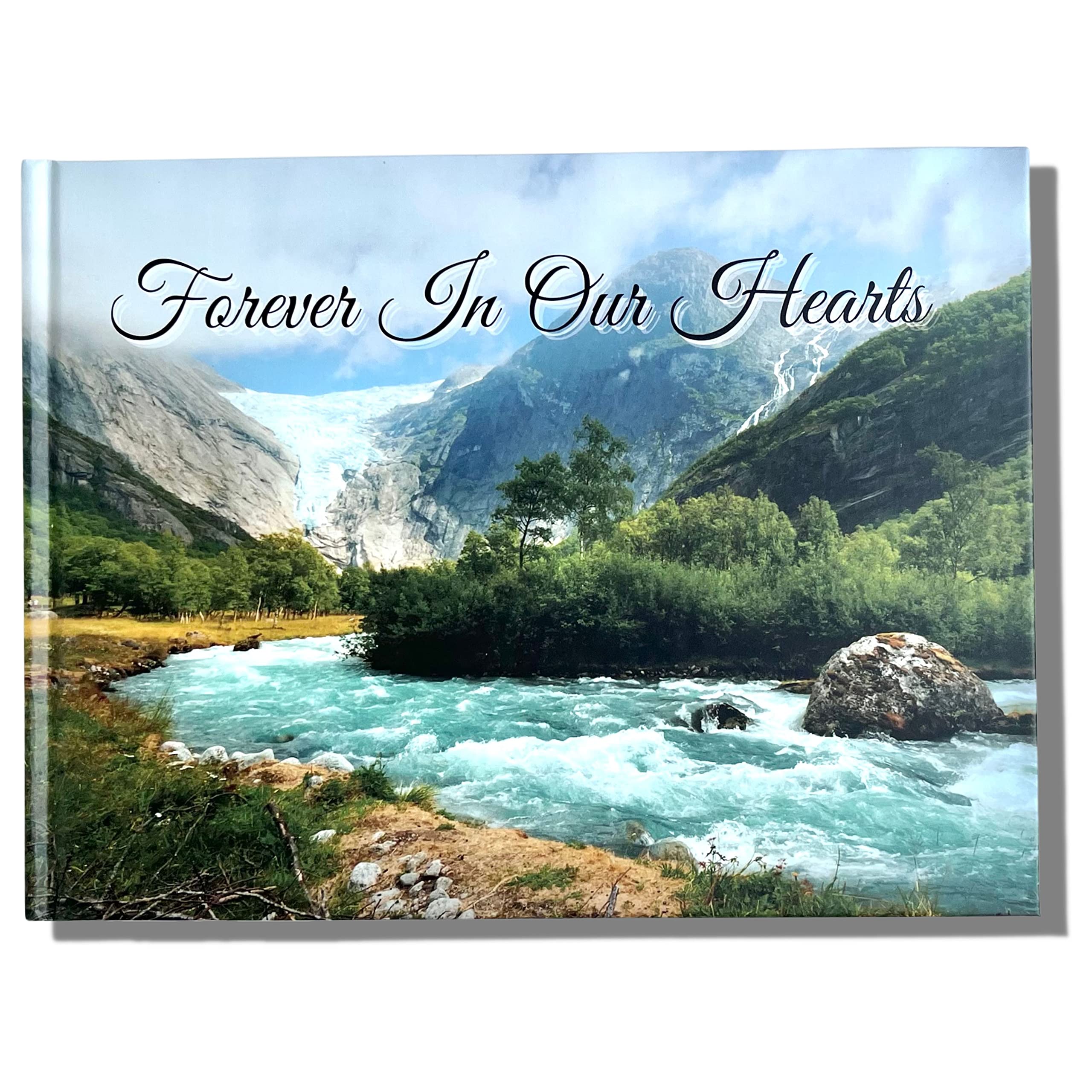 Funeral Guest Book | Memorial Guest Book | Guest Book for Funeral Hardcover | Guestbook for Sign in, Celebration of Life Memorial Service | Funeral Guest Sign Book with Memory Table Card Sign Included