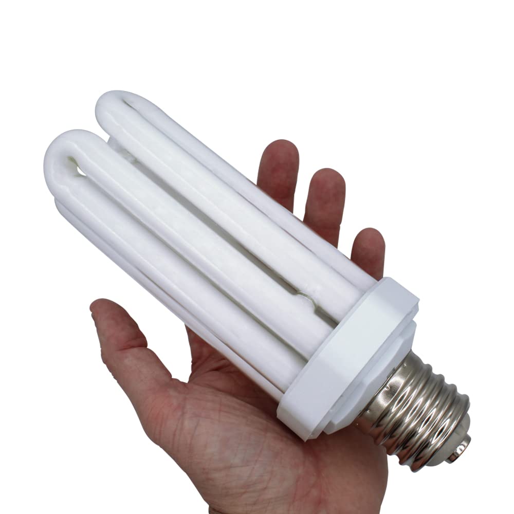 lumenivo 65W CFL Bulb E39 Mogul Base Fluorescent Bulb Incandescent 300W Equivalent CFL Quad Tube 4U 65W for Security Lighting Fixtures - 6500K Daylight - 1 Pack