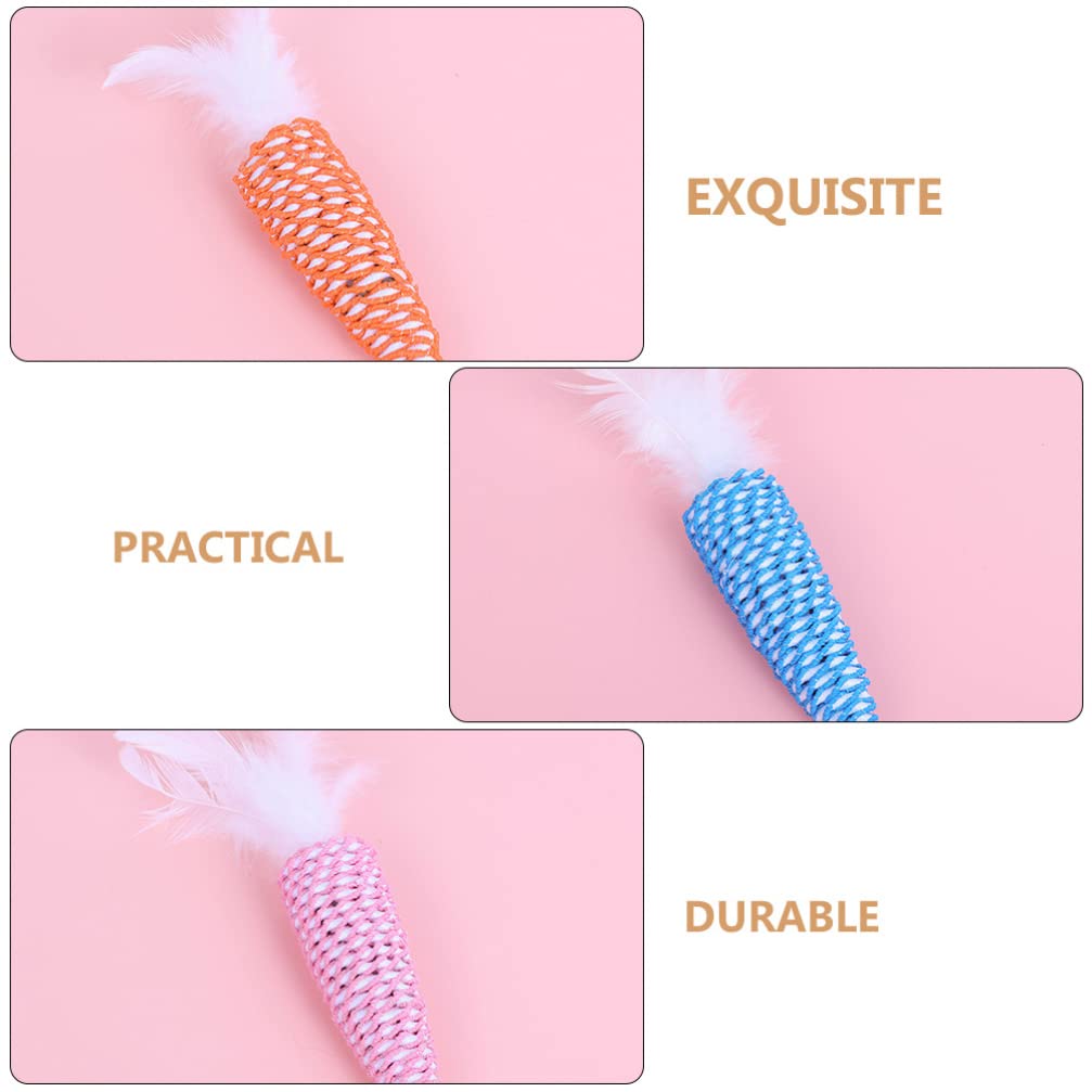 balacoo 4pcs Cat Carrot Toy Cat Dental Chew Ball Braided Dog Rope Toys Cat Chew Toy Catnip Toys Cat Toys Dog Chew Toys for Small Dogs Wand Kitten Toys The Cat Indoor Cat Artificial