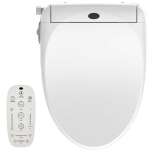 jep electric bidet toilet seat for elongated toilets & round toilets | premium bidets for existing toilets with warm water, heated seat, and a remote control