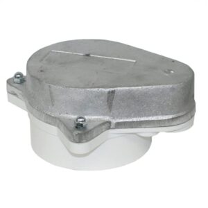 merrill mfg 4" watertight sanitary aluminum, abs well cap, seal