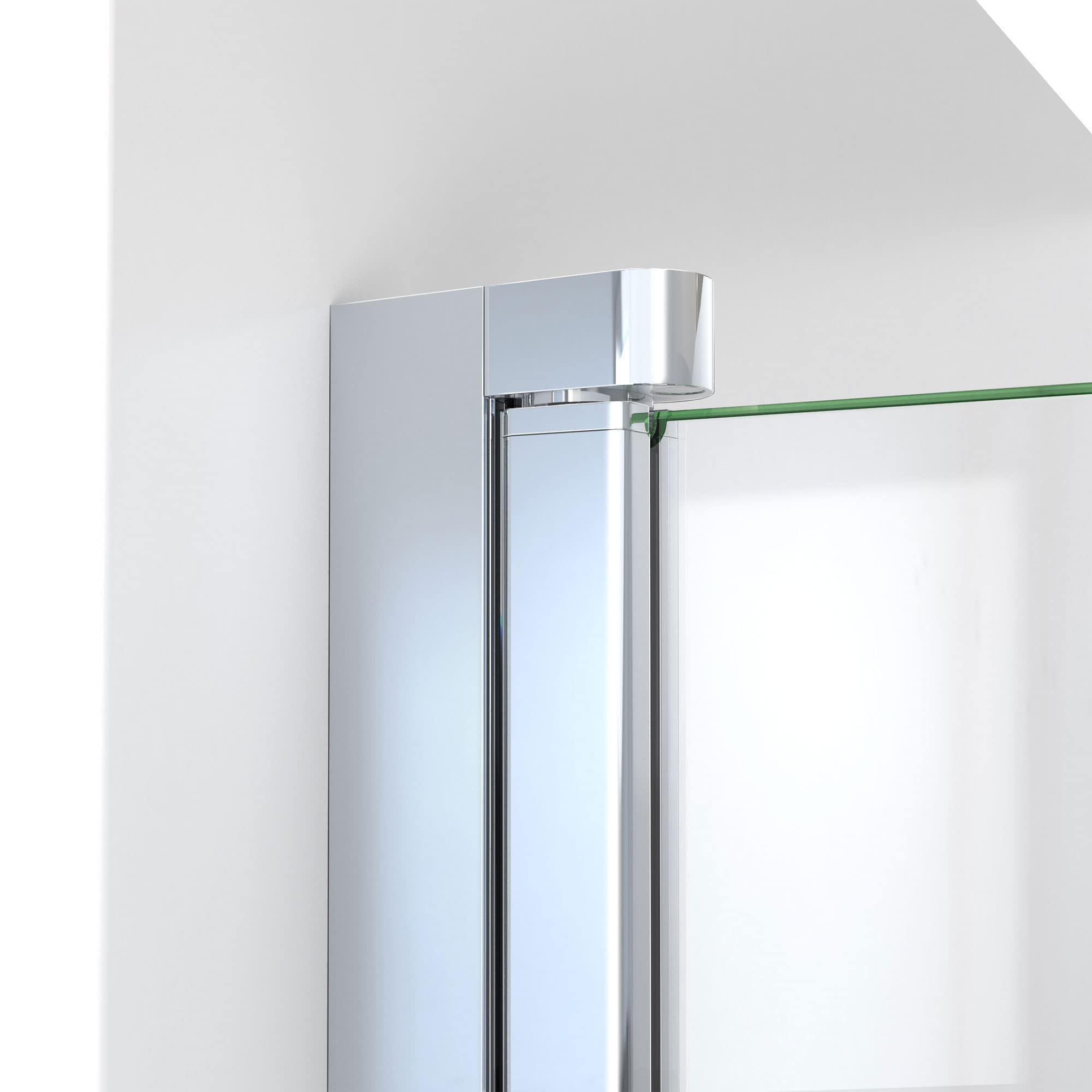 DreamLine Aqua-Q Swing 34 in. W x 58 in. H Frameless Tub Door in Chrome