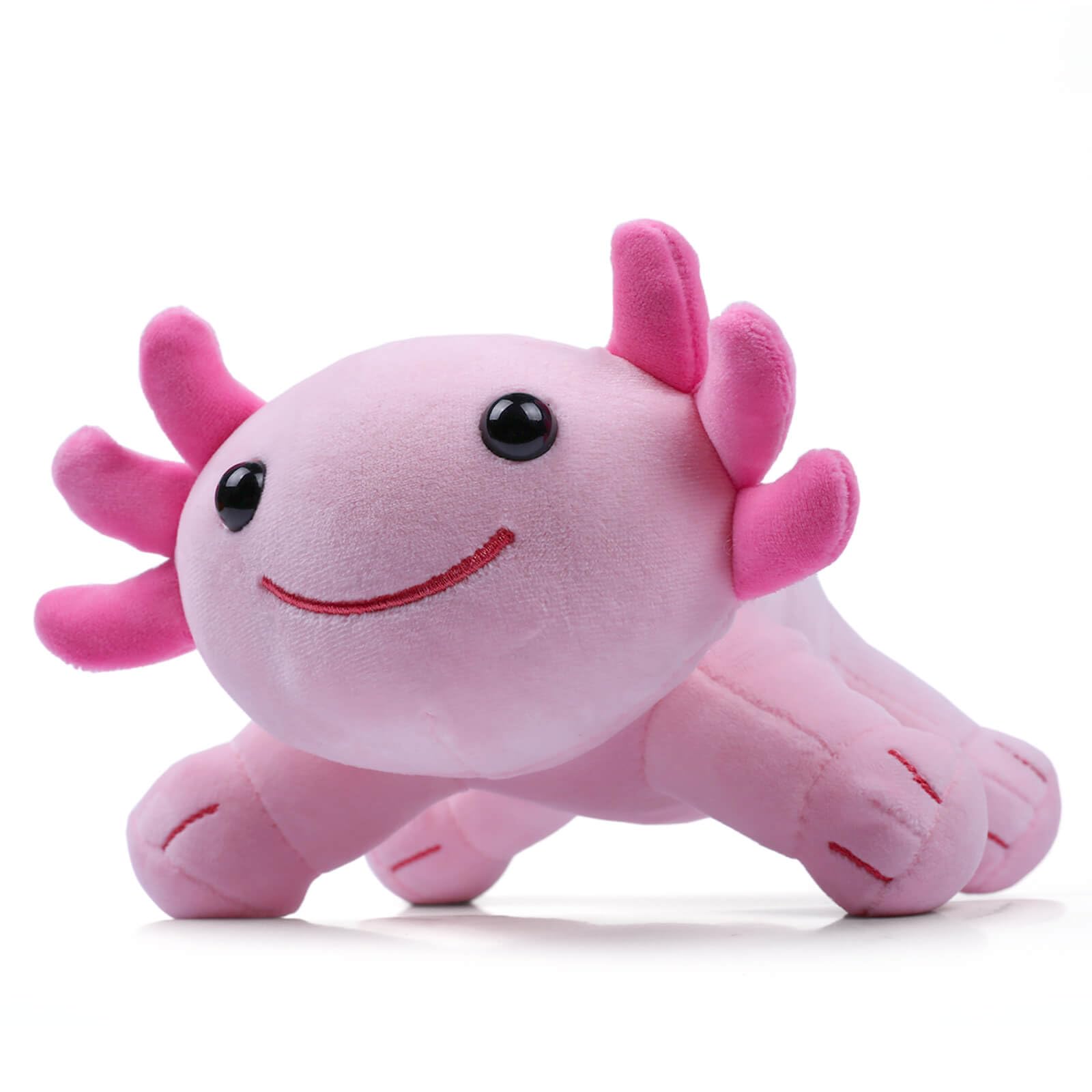 DYBFONO Axolotl Plush Toy, 10.8” Soft Cute Axolotl Stuffed Cotton Plush Pillow Kawaii Salamander Animal for Boys Girls Kids Gift (Pink)