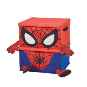 idea nuova spiderman set of 2 figural stackable storage set