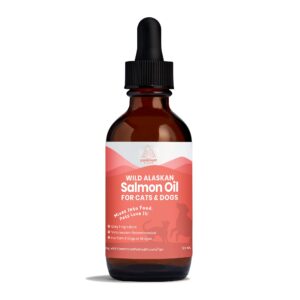 wild alaskan salmon oil for cats and small dogs | premium quality salmon oil supplement for pets (2 ounce)